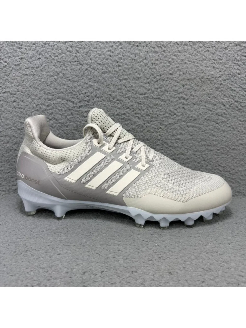Adidas UltraBoost Cleats Mens 12.5 Shoes Cream Chalk 1.0 Football Talc Granite
